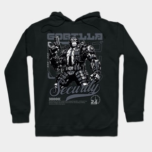 Gorilla Security Sci-fi Job Future Mecha Animals Robot Hoodie